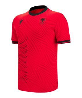 Macron FSHF Albanien Authentic Trikot Home WM 2026 Rot - rot
