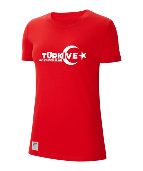 Nike TFF T-Shirt EC 2024 Damen Rot - rot