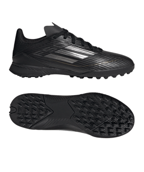 adidas F50 League TF Kids Dark Spark Schwarz Grau - schwarz