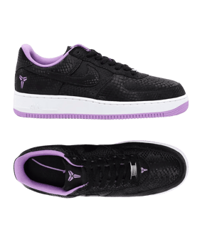 Nike Kobe Air Force 1 Low Schwarz - schwarz