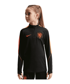 Nike KNVB Niederlande Strike Drilltop Kids Schwarz F010 - schwarz