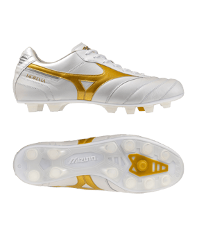 Mizuno Morelia II Elite FG Bright Gold Weiß F50 - weiss