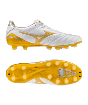 Mizuno Morelia Neo IV Pro FG Bright Gold Weiß F50 - weiss