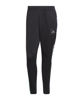 adidas Tiro Pride Trainingshose Schwarz Blau Rot - schwarz