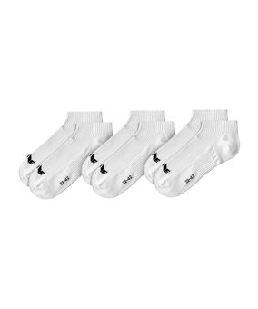 Erima 3-Pack Füßlinge Weiss - weiss