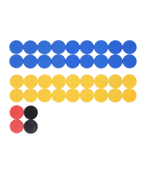 Cawila Premium Magnet Set 30mm Gelb Blau - gelb