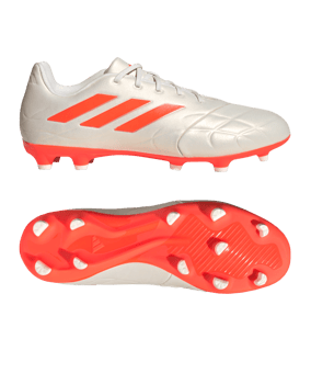adidas COPA Pure.3 FG Heatspawn Weiss Orange - weiss