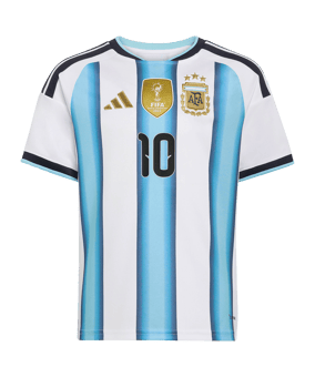 adidas Argentinien Messi Trikot Home WM 2026 Kids Weiß - weiss