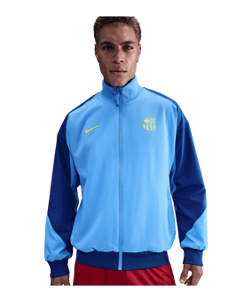 Nike FC Barcelona Strike Anthem Jacke Blau F412 - blau