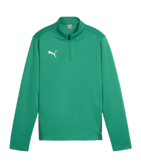 PUMA teamGOAL Training 1/4 Zip Sweatshirt Kids F05 - gruen