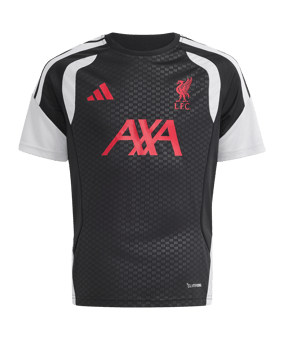adidas FC Liverpool Tiro Trainingsshirt Kinder Schwarz - schwarz