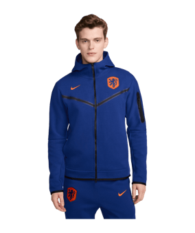 Nike Niederlande Tech Fleece Hoody EM 2024 Blau F455 - blau