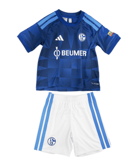 adidas FC Schalke 04 Mini Trikot Set Home 2026/2027 Kids Blau - blau