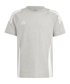 adidas Tiro 24 T-Shirt Kids Grau Weiss - grau