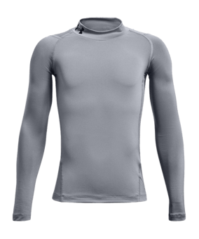 Under Armour HeatGear Mock langarm Kids F035 - grau