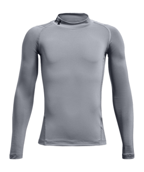 Under Armour HeatGear Mock langarm Kids F035 - grau