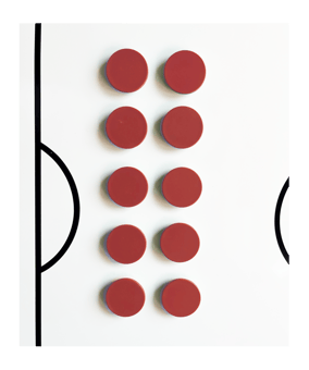 BFP TOP COACH Rundmagnet 10er Set 30mm Rot - rot