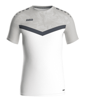 JAKO Icon T-Shirt Weiss Grau F016 - weiss