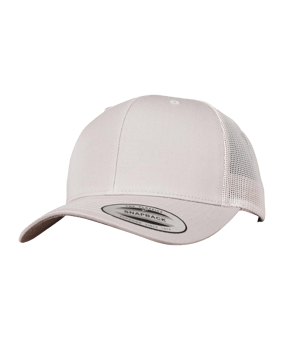 Flexfit Merch Retro Trucker Mütze Silber - silber