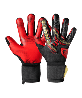 Reusch Attrakt Gold Glue Print TW-Handschuhe F7075 - schwarz
