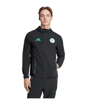 adidas Algerien Tiro Tech Travel Jacke Schwarz Travel Jacket Black - schwarz