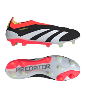 adidas Predator Elite LL FG Solar Energy Schwarz Weiss Rot - schwarz