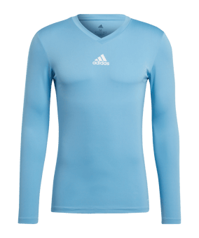 adidas Team Base Top langarm Blau - blau