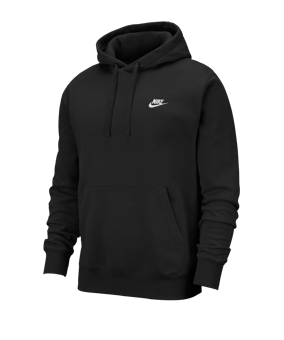 Nike Club Fleece Kapuzensweatshirt Schwarz F010 - schwarz