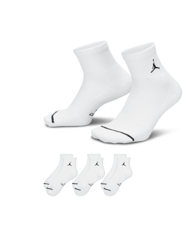 Jordan Everday Ankle 3er Pack Socken Weiß - weiss
