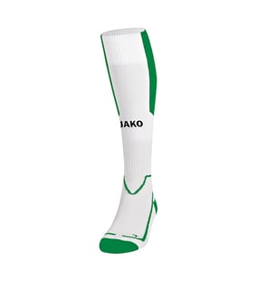 Jako Lazio Stutzenstrumpf Weiss Grün F60 - weiss
