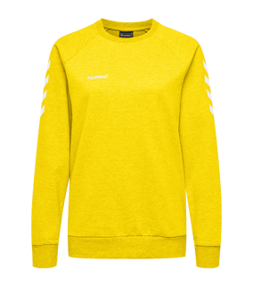 Hummel Cotton Sweatshirt Damen Gelb F5001 - gelb