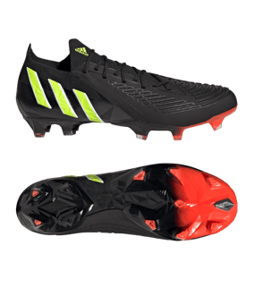 adidas Predator EDGE.1 L FG Shadowportal Schwarz Gelb - schwarz