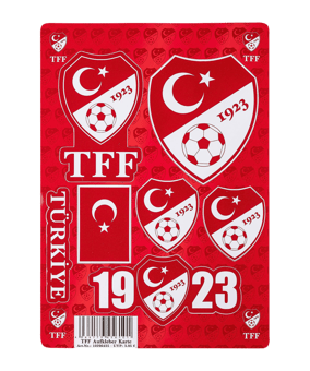 Türkei TFF Autoaufkleber EM 2024 Rot - rot