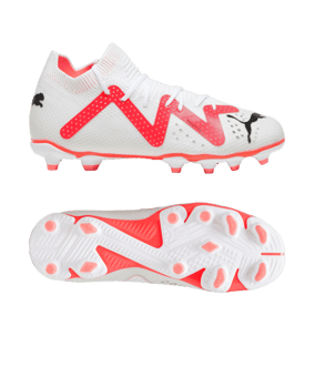 PUMA FUTURE Pro FG/AG Breakthrough Jr Kids Weiss Rot Schwarz F01 - weiss