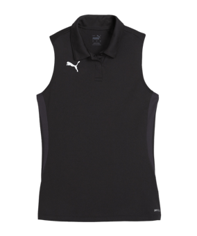 PUMA teamGOAL Poloshirt Damen Schwarz Weiss F03 - schwarz