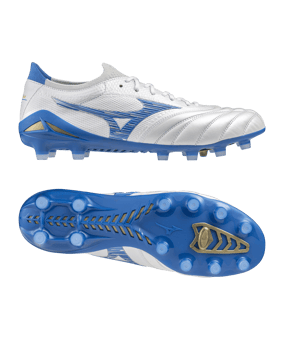 Mizuno Morelia Neo IV Beta Made in Japan FG Mugen Weiss Blau F25 - weiss