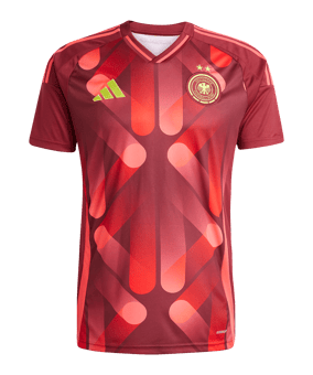 adidas Deutschland Trikot Auswärts EM 2025 Kids Rot - rot