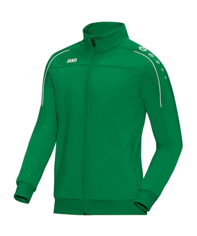 Jako Classico Polyesterjacke Grün Weiss F06 - gruen
