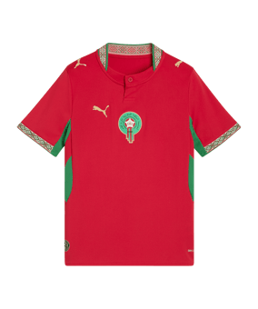 PUMA FRMF Marokko Trikot Home WM 2026 Kids Rot F01 - rot
