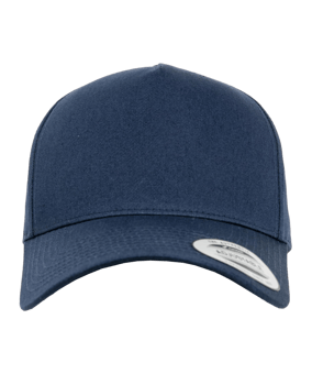 Merch 5 Panel Curved Snapback Cap Navy - blau