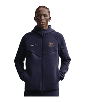 Nike FC Barcelona Tech Fleece Windrunner Kapuzenjacke Blau F499 - blau