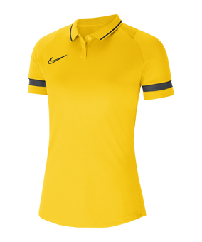 Nike Academy Poloshirt Damen Gelb Schwarz F719 - gelb