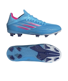 adidas X SPEEDFLOW.1 FG Sapphire Edge J Kids Blau Pink Weiss - blau