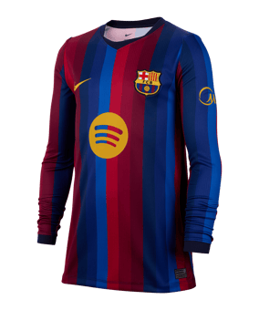 Nike FC Barcelona Trikot Langarm Home 2026/2027 2026/2027 Kids Rot F623 - rot