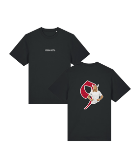 11teamsports Norwegen "VIKING KING" T-Shirt WM 2026 Schwarz - schwarz