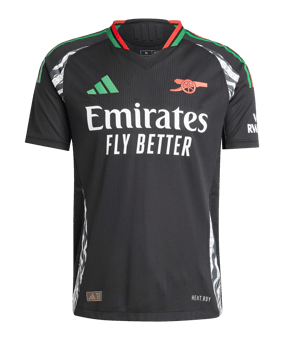 adidas FC Arsenal London Auth. Trikot Away 2024/2025 Schwarz - schwarz