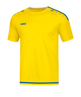 JAKO - Maglia da Uomo Striker 2.0 KA, Uomo, Maglietta, 4219, Bianco/Nero, 4XL
