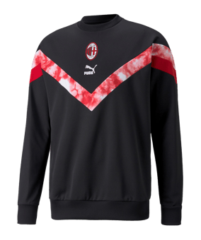 PUMA AC Mailand Iconic MCS Sweatshirt Schwarz F01 PUMA AC Mailand Iconic MCS Sweatshirt Schwarz F01
