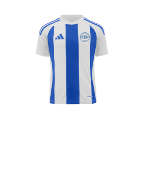 adidas Striped 24 Trikot Kids Weiss Blau