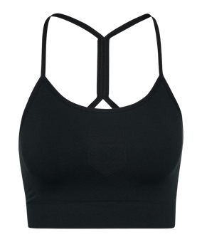 Hummel Hiit Seamless Sport-BH Damen Schwarz F2001 - schwarz